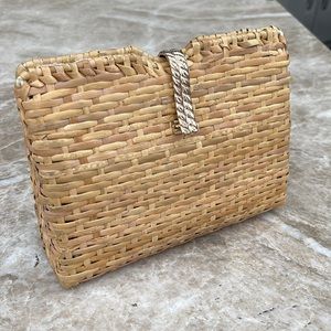 Zara Wicker Clutch